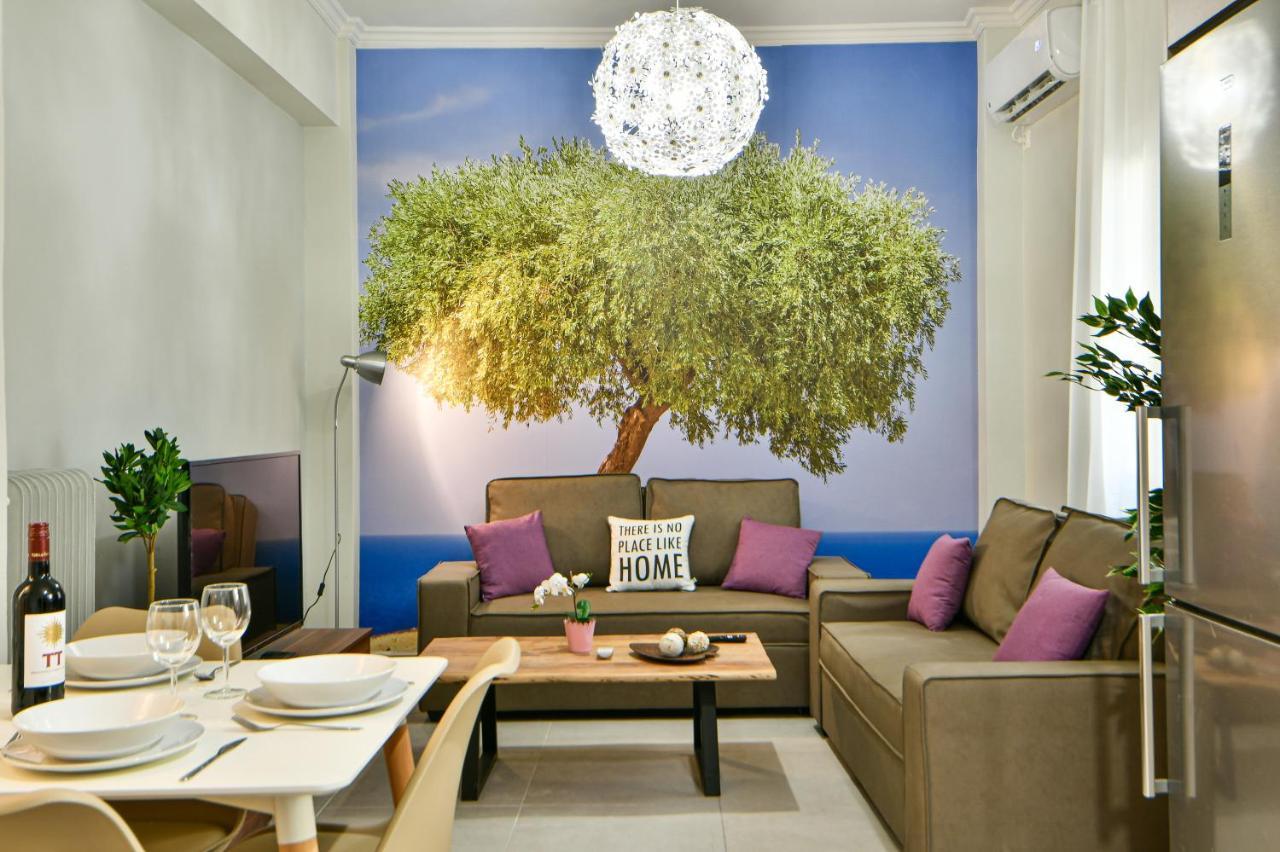 Fresh & Renovated Apartment Next To Metro Station Athen Exterior foto